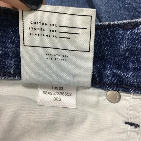 AYR Straight Leg Ankle Jeans Size 30S. - Picture 9 of 10